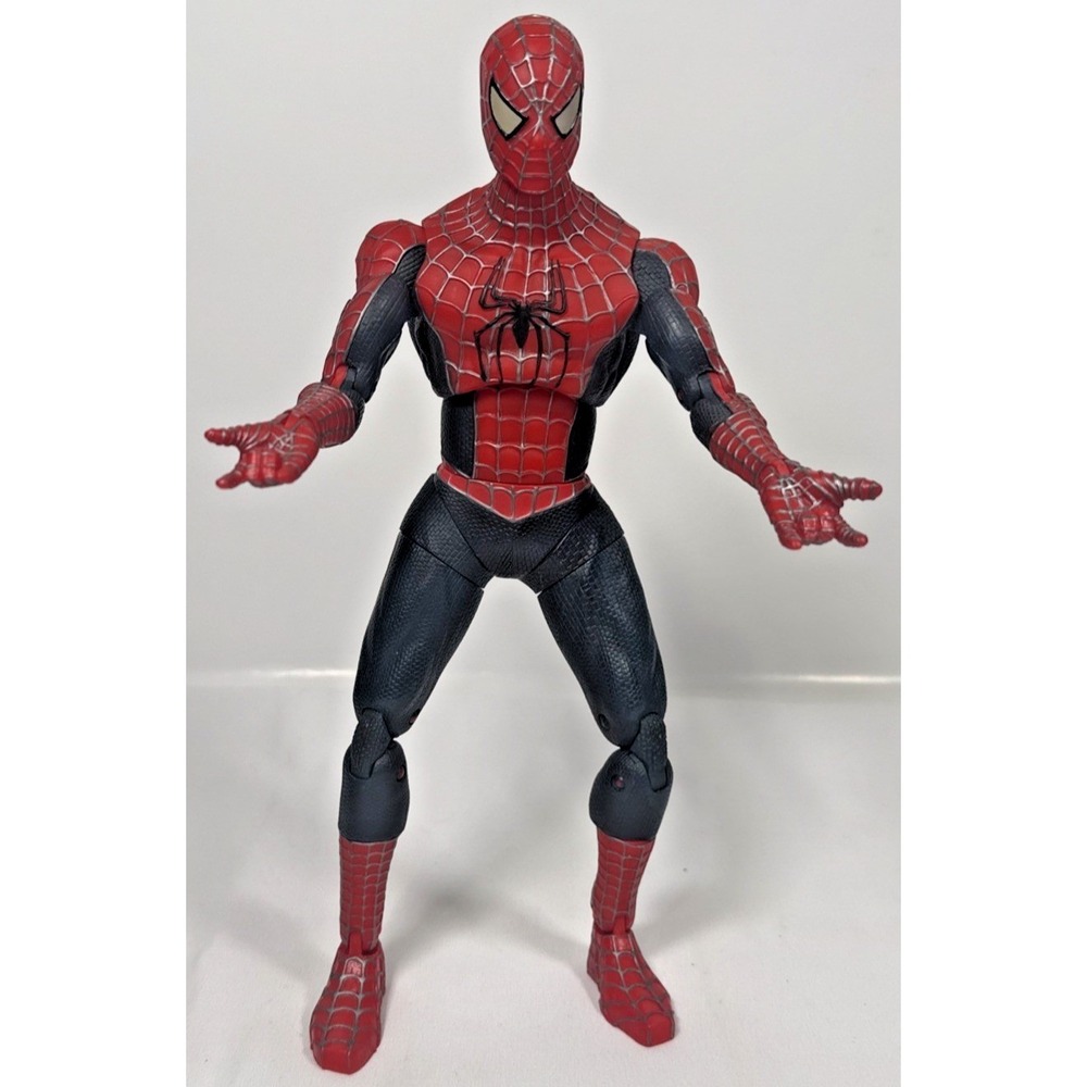 Toy Biz Spider-Man Action Figure Kids 12 Inch Red Blue 2004 Movie Articulated